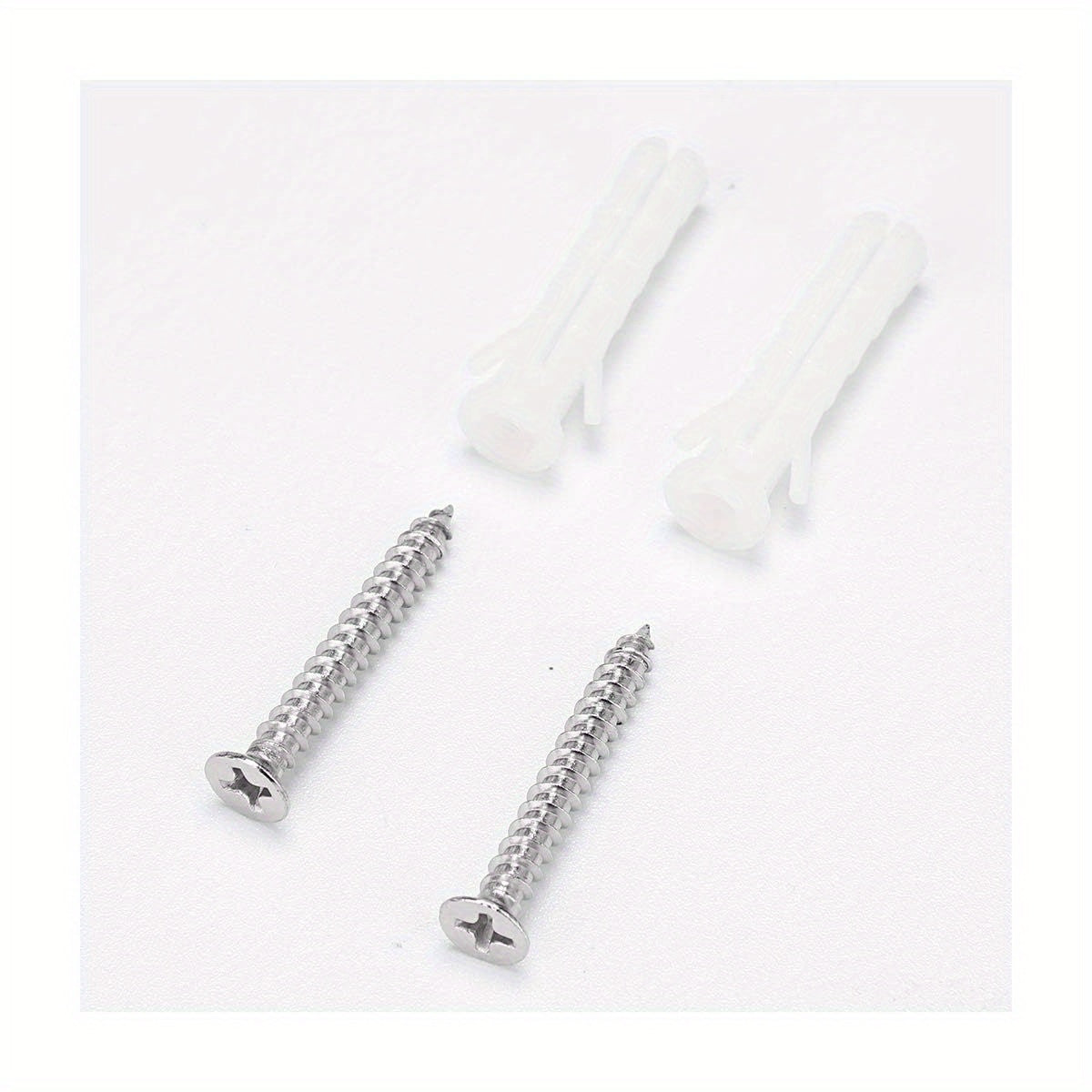 Modern Brushed Nickel Stainless Steel Tissue Box Cover - Sleek Rectangular Design with Secure Clamps, Durable Plastic for Bathroom, Bedroom, Office, and Car Use, Bathroom Organizers And Storage, Versatile Room Accessory, Minimalist Design, Polished Finish