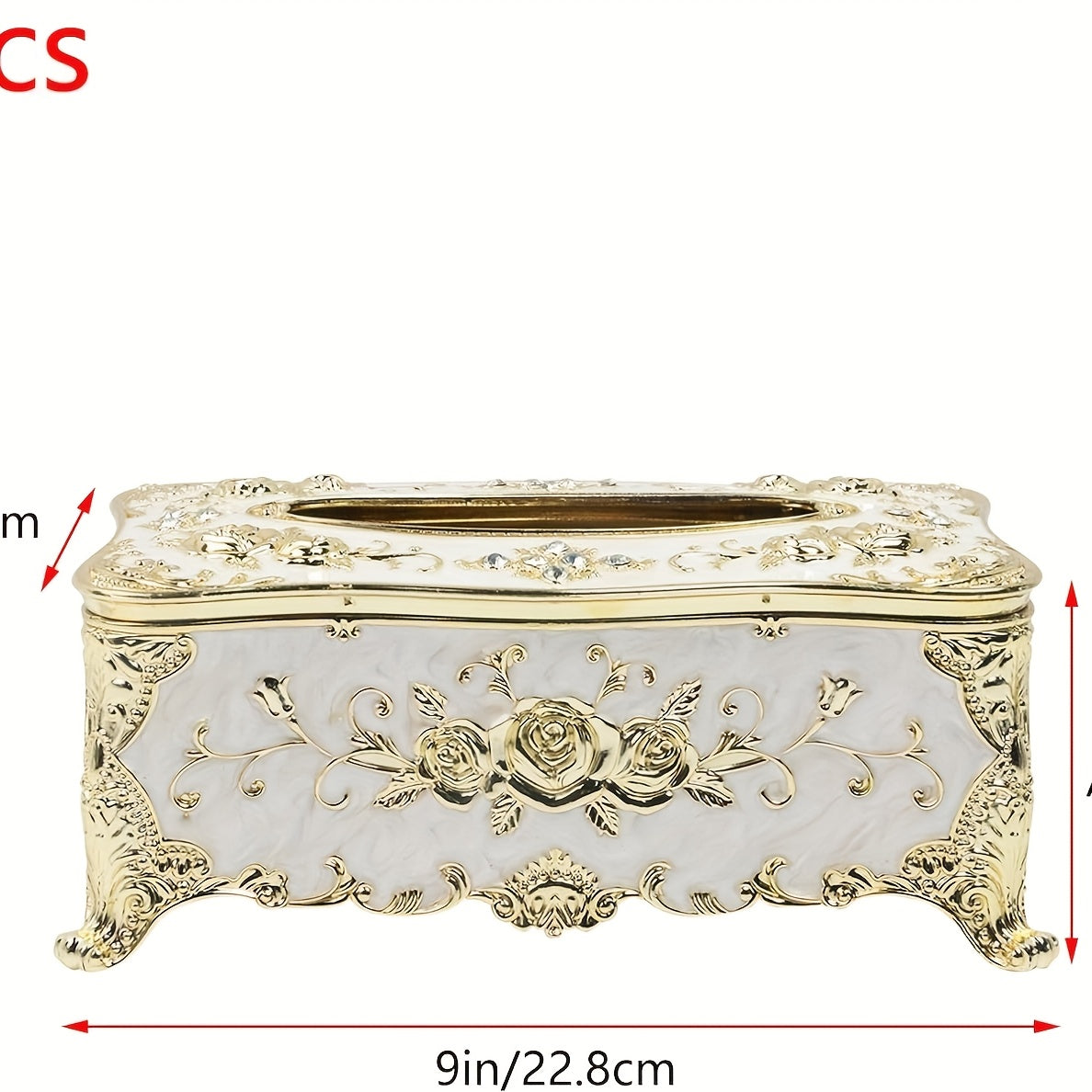 Tissue Box Cover Tissue Box Holder Facial Tissue Paper Organizer Luxury Facial Napkin Holder for Home, 1 count, Living Room Decor, Bathroom Accessory, Modern Design, Sleek Holder, Lightweight Construction, Durable Material, Napkin Storage, Household